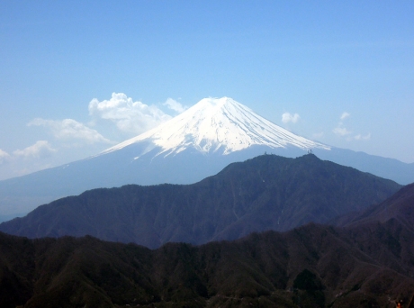 滝子山山頂から富士山